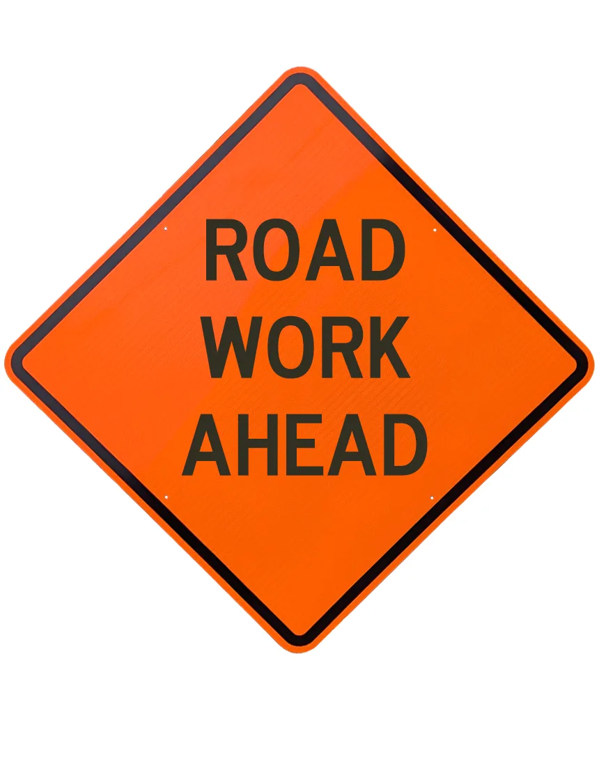 Product Spotlight: Road Work Ahead Rigid Signs