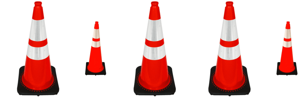 28″ vs. 36″ Traffic Cones: When to Use Each