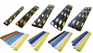 Sale on rubber and plastic parking blocks