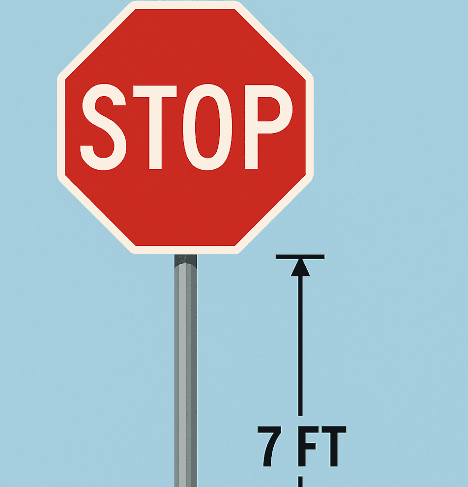 How High Should a STOP Sign Be Mounted?