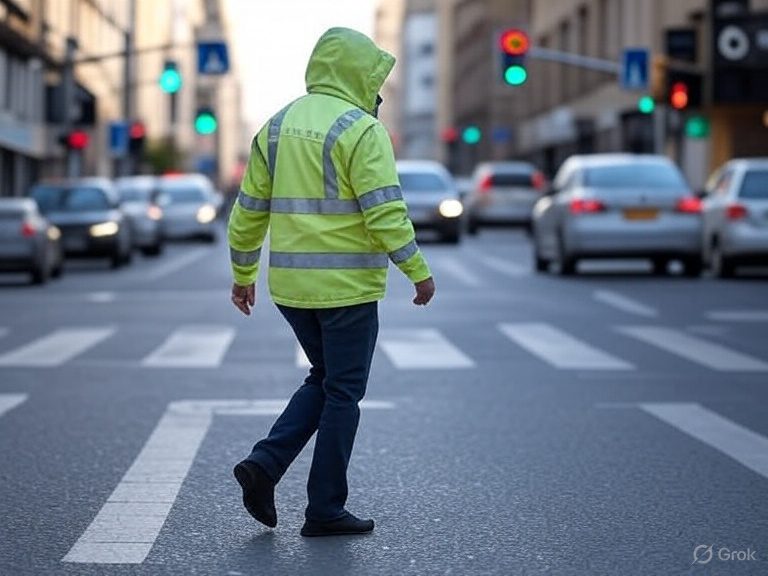 Best Practices when crossing a busy street