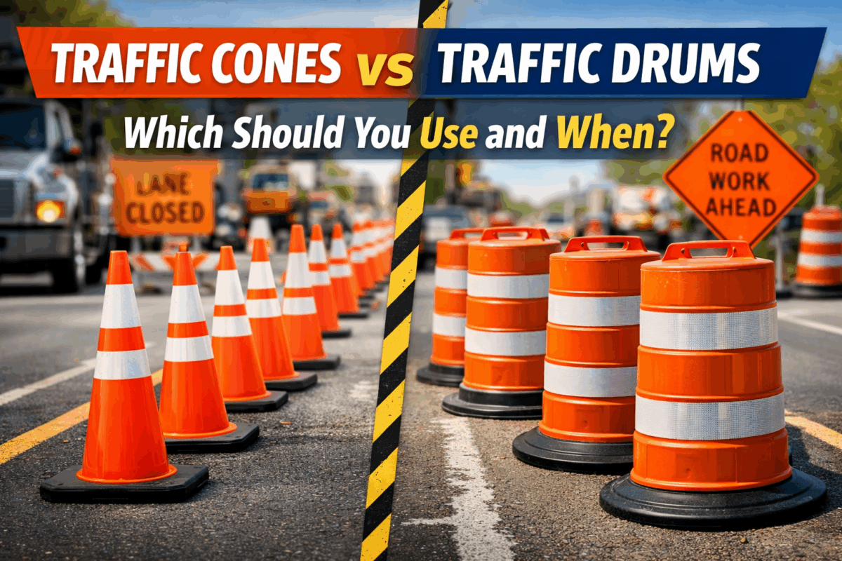 Traffic Cones vs Traffic Drums: Which Should You Use and When?